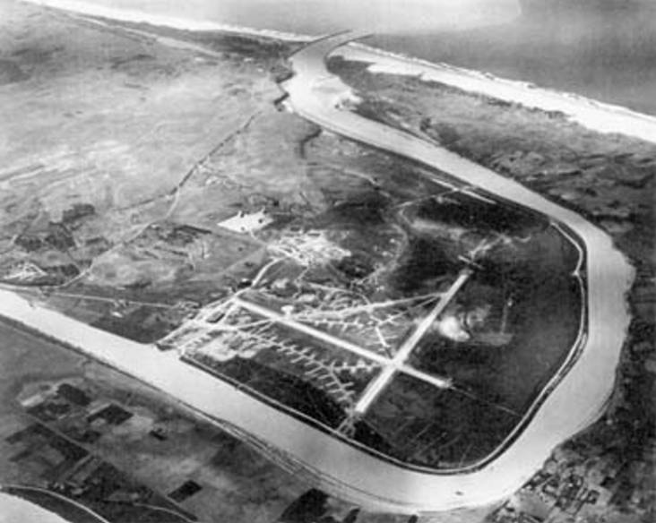 Le Sebou et l'arodrome 1942