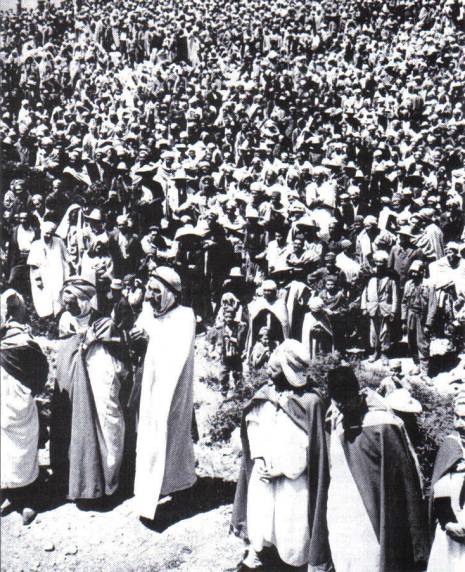 Stif, dbut de la manifestation le 8 mai 1945 