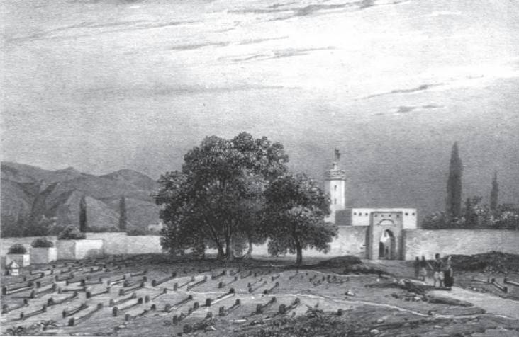 Blidah les murs de la ville,Mosque  Bab el Dzer, 1830 